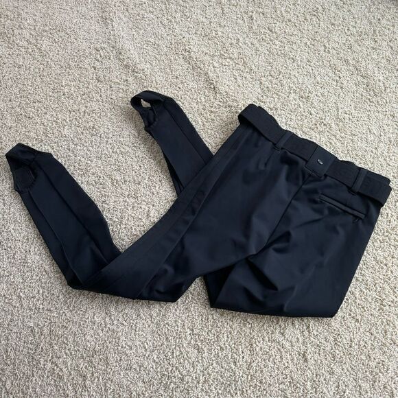 Goldbergh Vintage Belted Black Slim-leg Stirrup Ski Pants NWT US 10 Waterproof - Picture 7 of 7